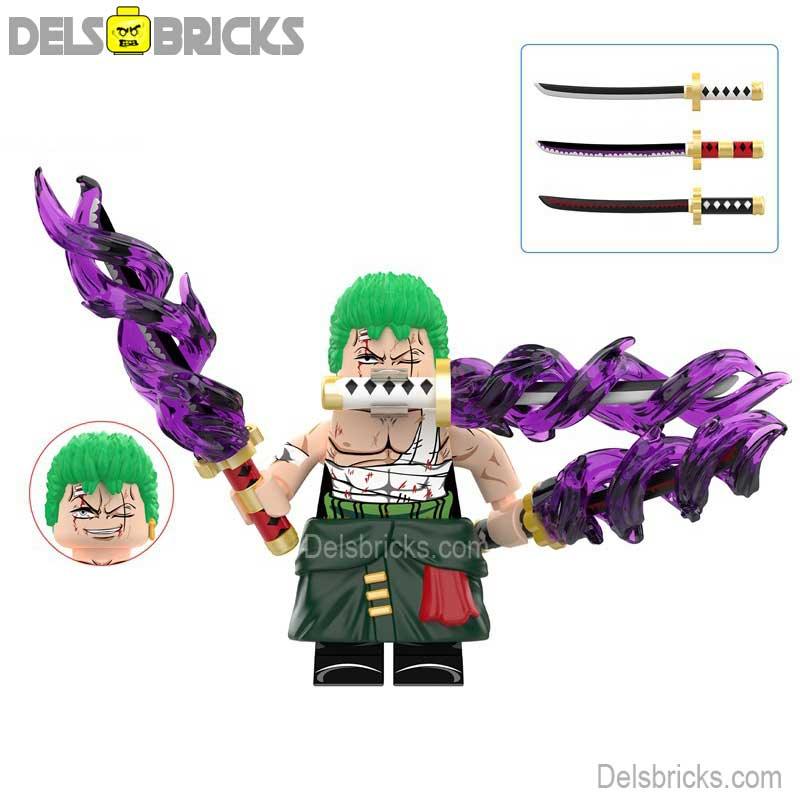 Roronoa Zoro from One Piece Lego Anime Minifigures Custom Toys 10