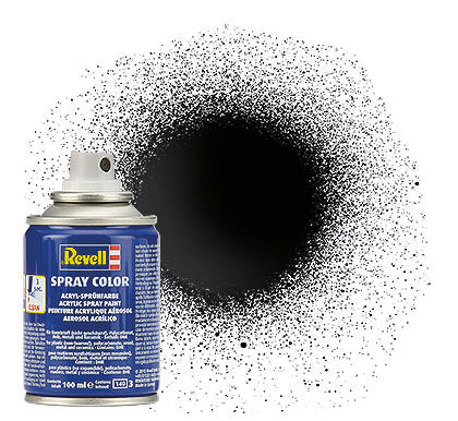 Revell 34107 100ml Acrylic Black Gloss Spray (2/Bx)