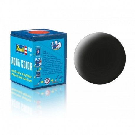 Revell 36108 18ml Bottle Acrylic Black Mat (6/Bx)