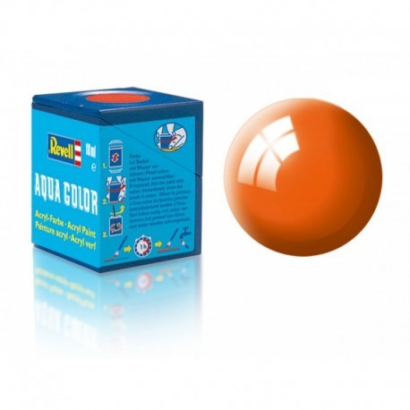 Revell 36130 18ml Bottle Acrylic Orange Gloss (6/Bx)