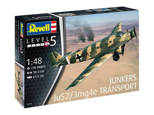 Revell 3918 1/48 Junkers Ju52/3mg4e Transport Aircraft