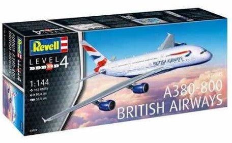 Revell 3922 1/144 A380-800 British Airways Commercial Airliner