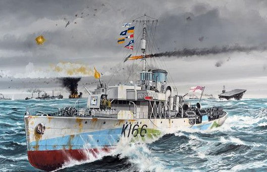 Revell 5132 1/144 HMCS Snowberry Flower Class Corvette WWII Escort Warship