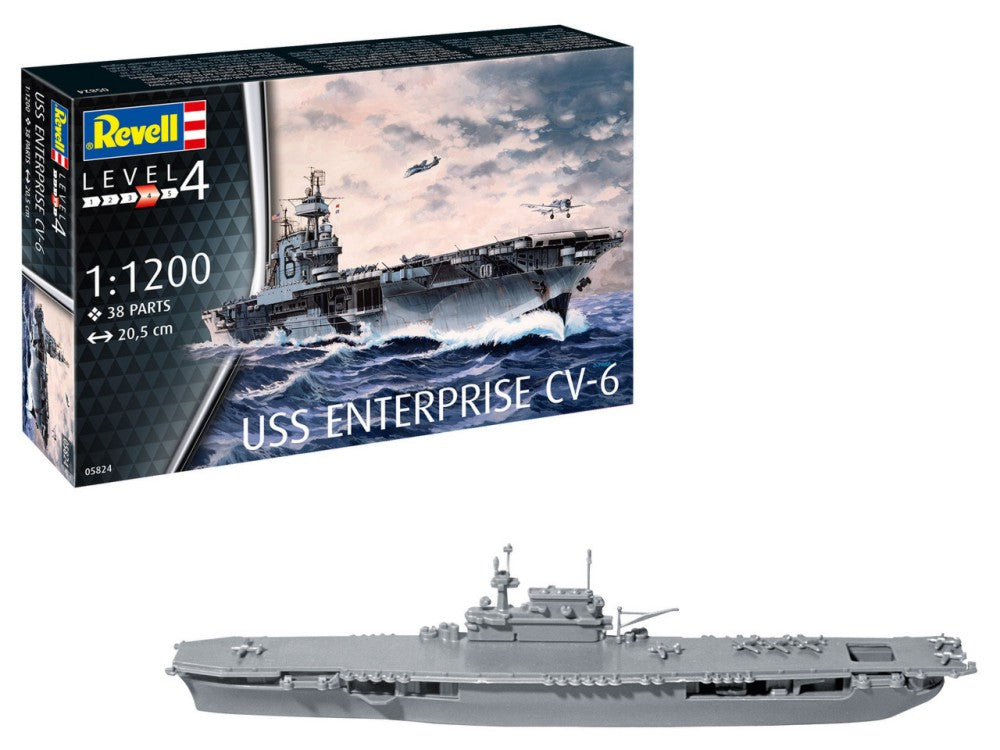 Revell 5824 1/1200 USS Enterprise CV6 Aircraft Carrier