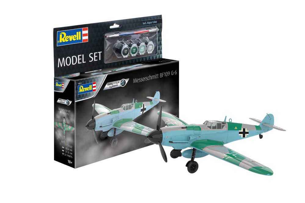 Revell 63653 1/32 Messerschmitt Bf109G6 Fighter (Snap) w/paint