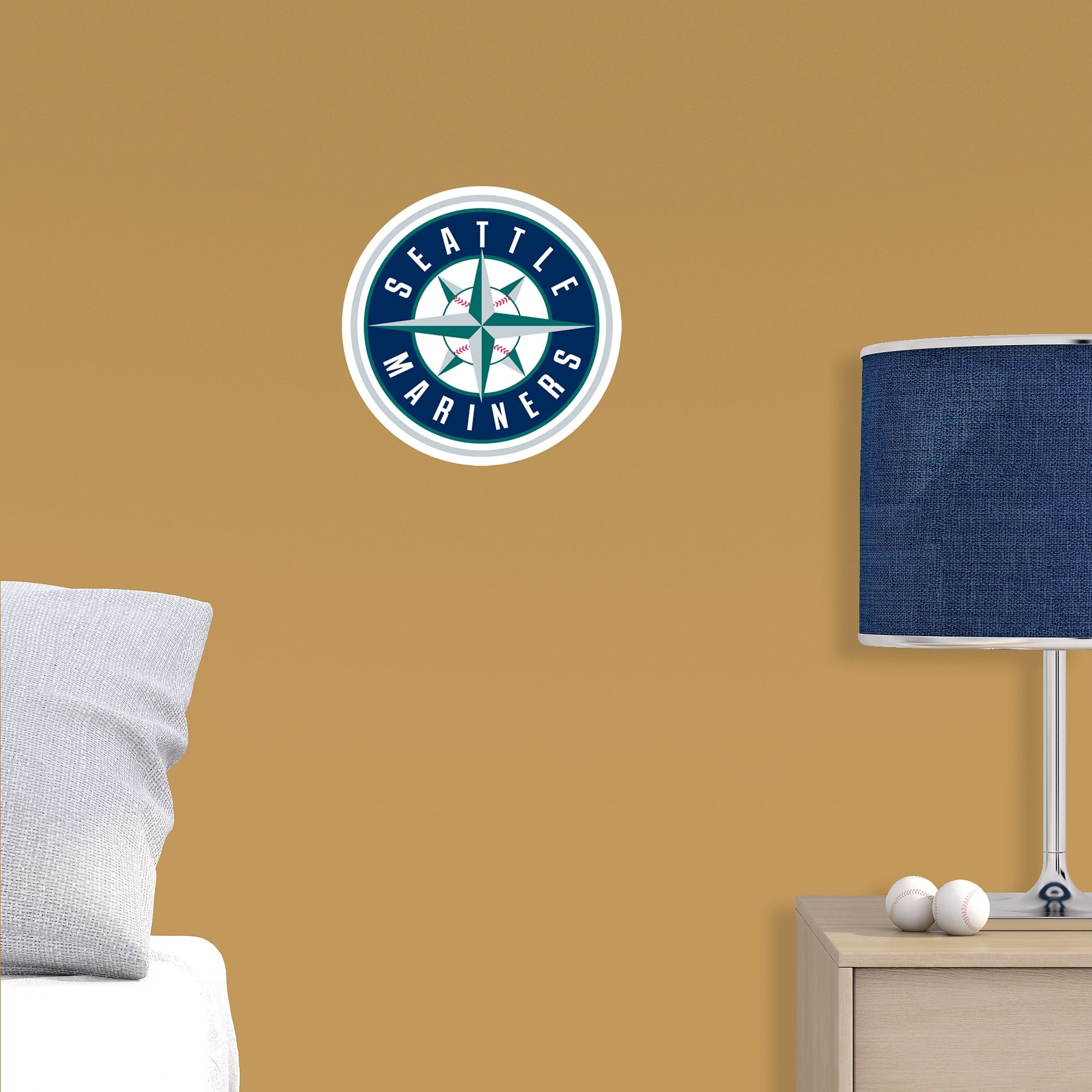 Seattle Mariners - RealBig Logo Collection - Official MLB - Reusable Vinyl Wall Decals