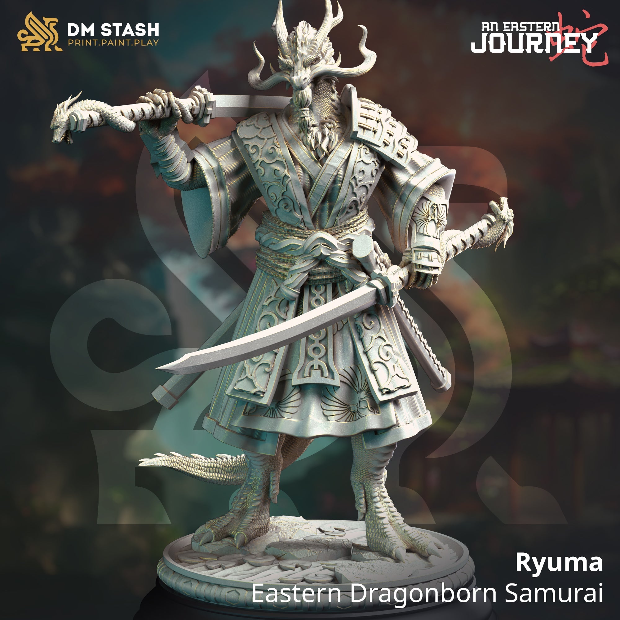 Ryuma, Eastern Dragonborn Samurai
