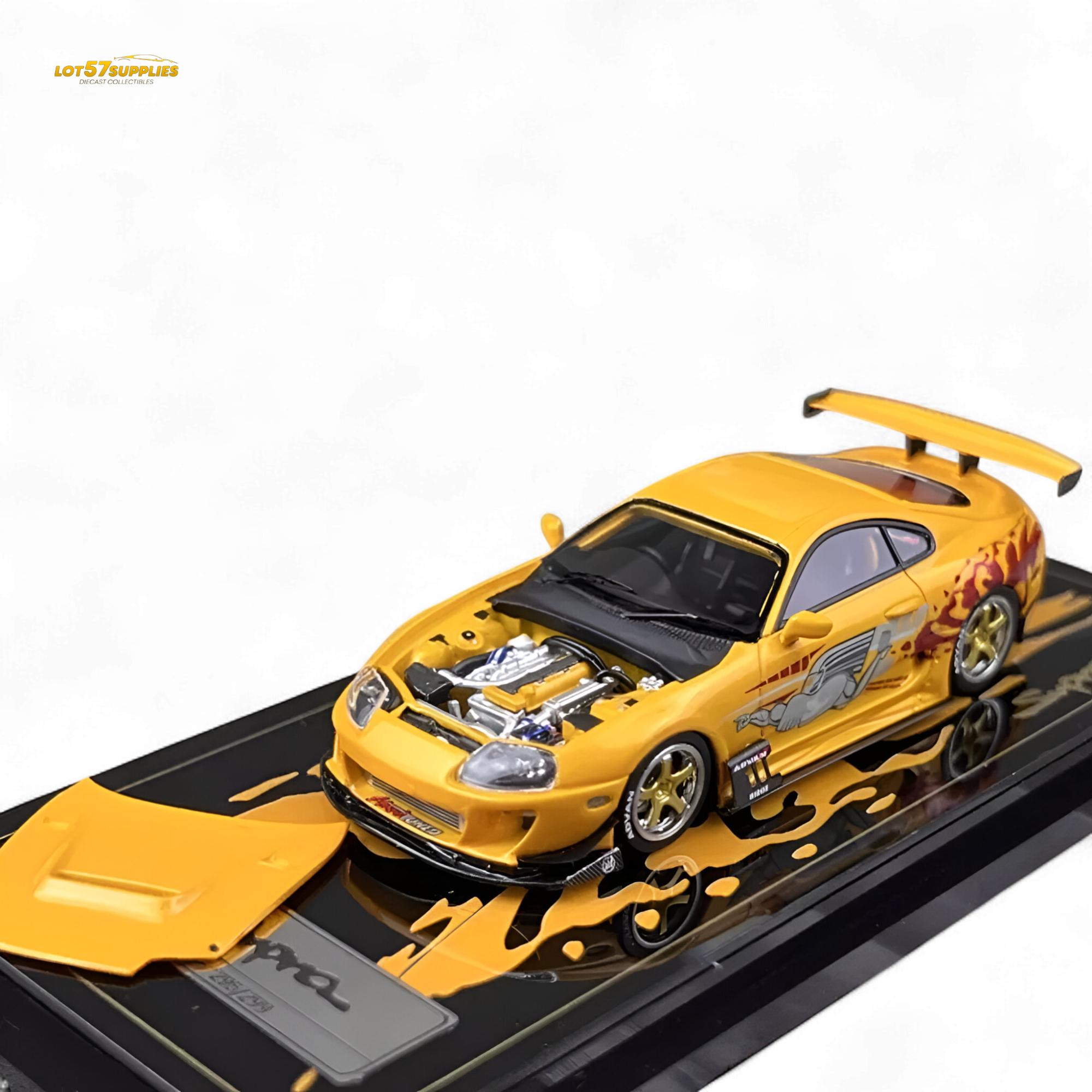 YM Model Toyota Supra JZA80 Paul Walker Need For Speed Tribute 299 Pcs V2 1:64