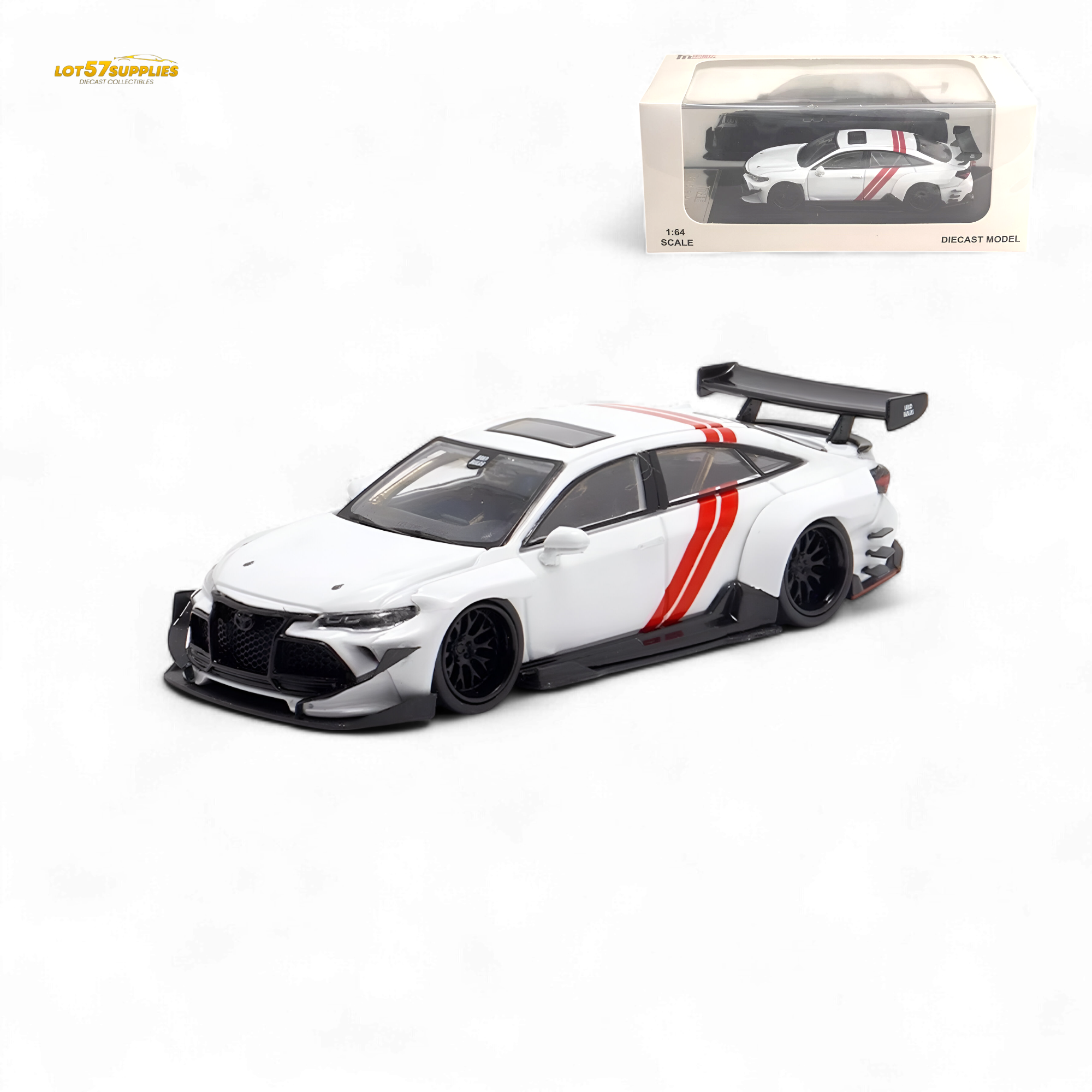 LMF Toyota Avalon Modified Concept - White Livery 1:64