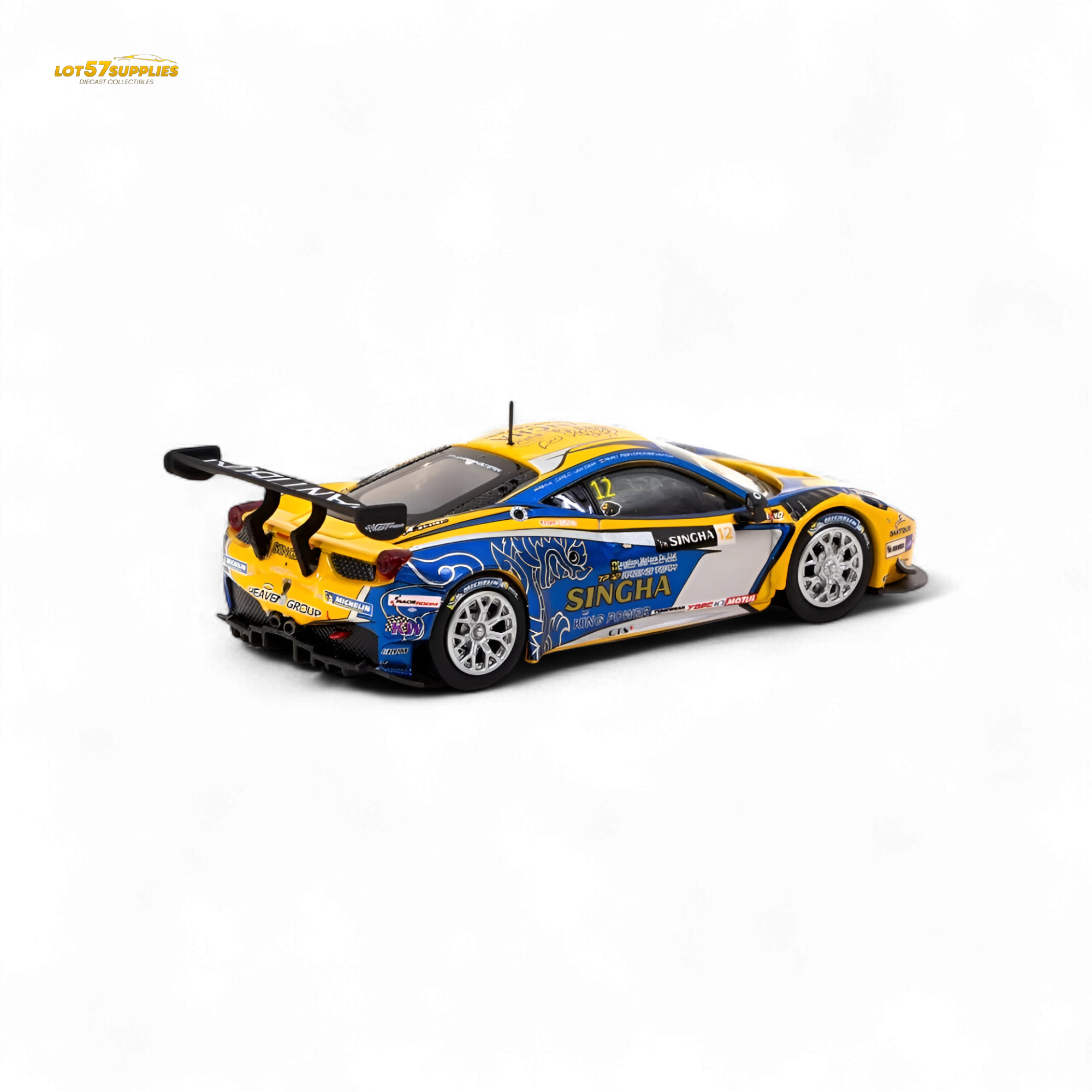 Tarmac Works Ferrari 458 Italia GT3 GT Asia 2016 T64-074-16GTA12 1:64