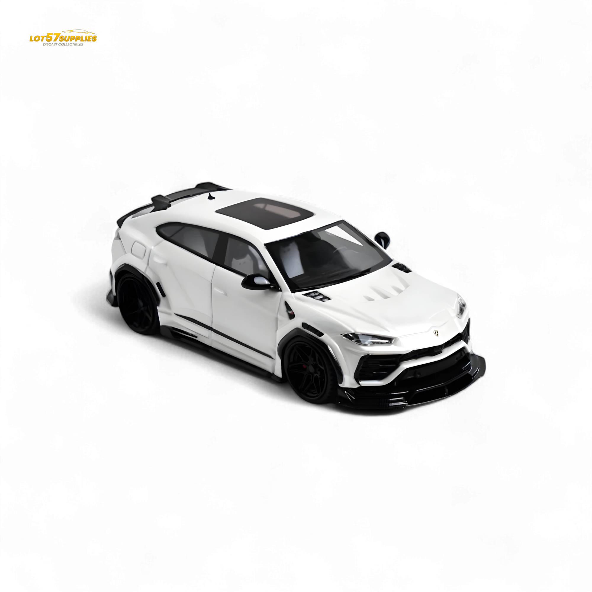 Flame Lamborghini Urus LBWK Bianco Icarus White Resin 1:64