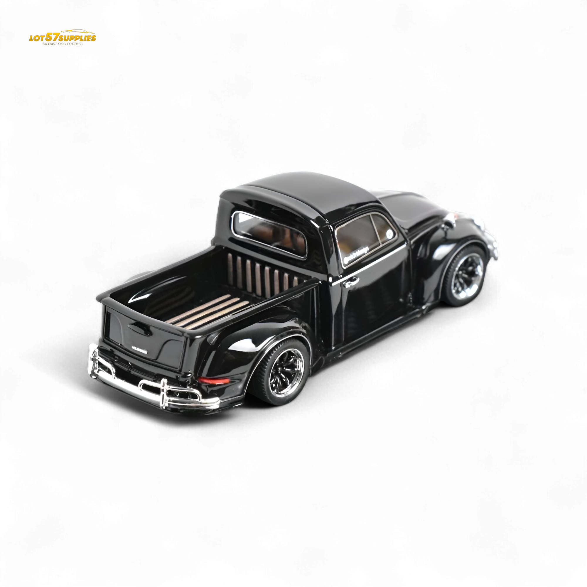 YM Model X Robert Design Volkswagen Beetle Pickup Truck FUSCUP in Black 1:64 Limited to 499 Pcs
