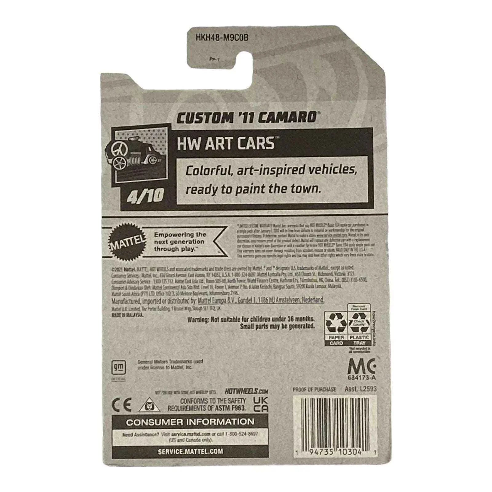 Hot Wheels Custom '11 Camaro - Art Cars Series 4/10