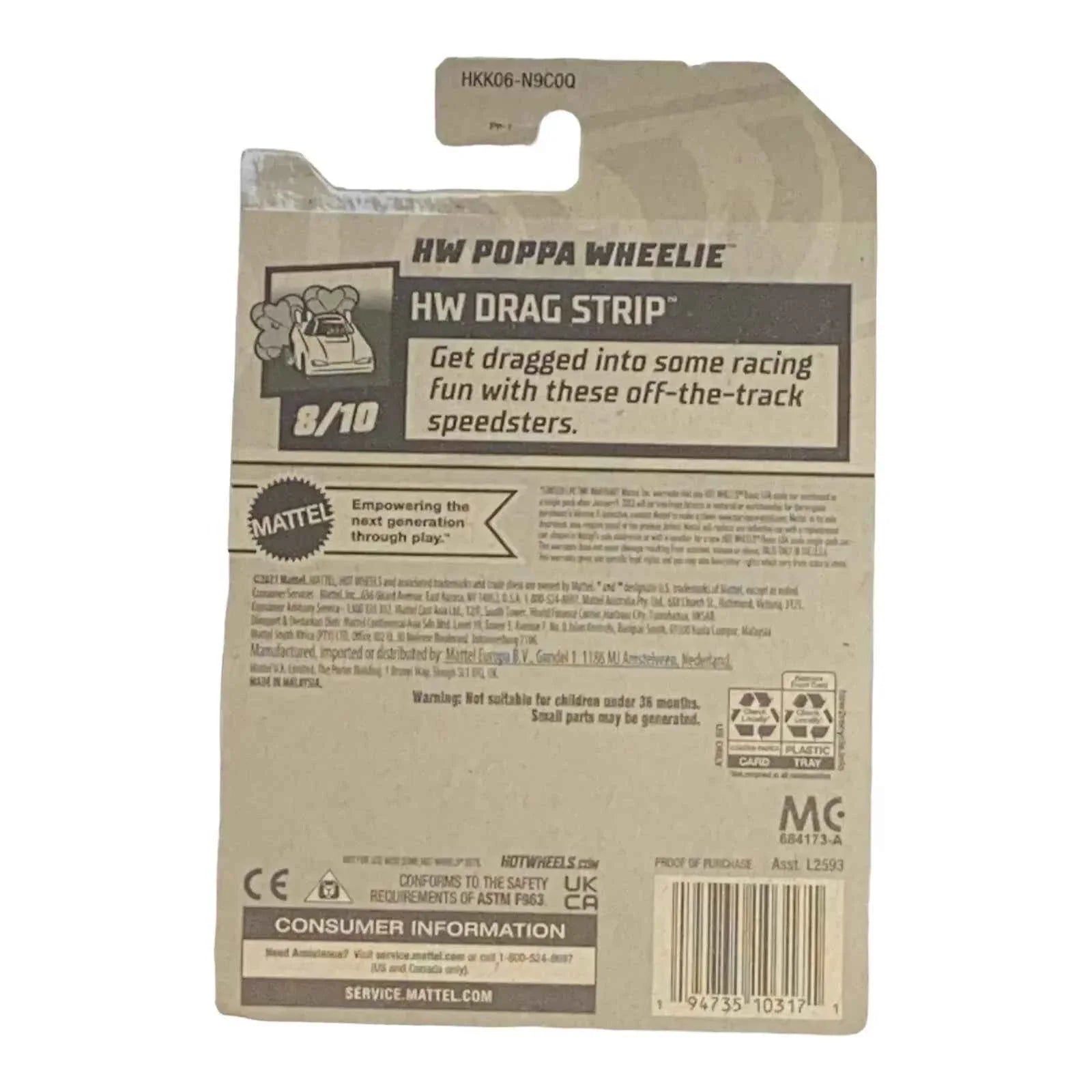 Hot Wheels Poppa Wheelie - Drag Strip Series 8/10