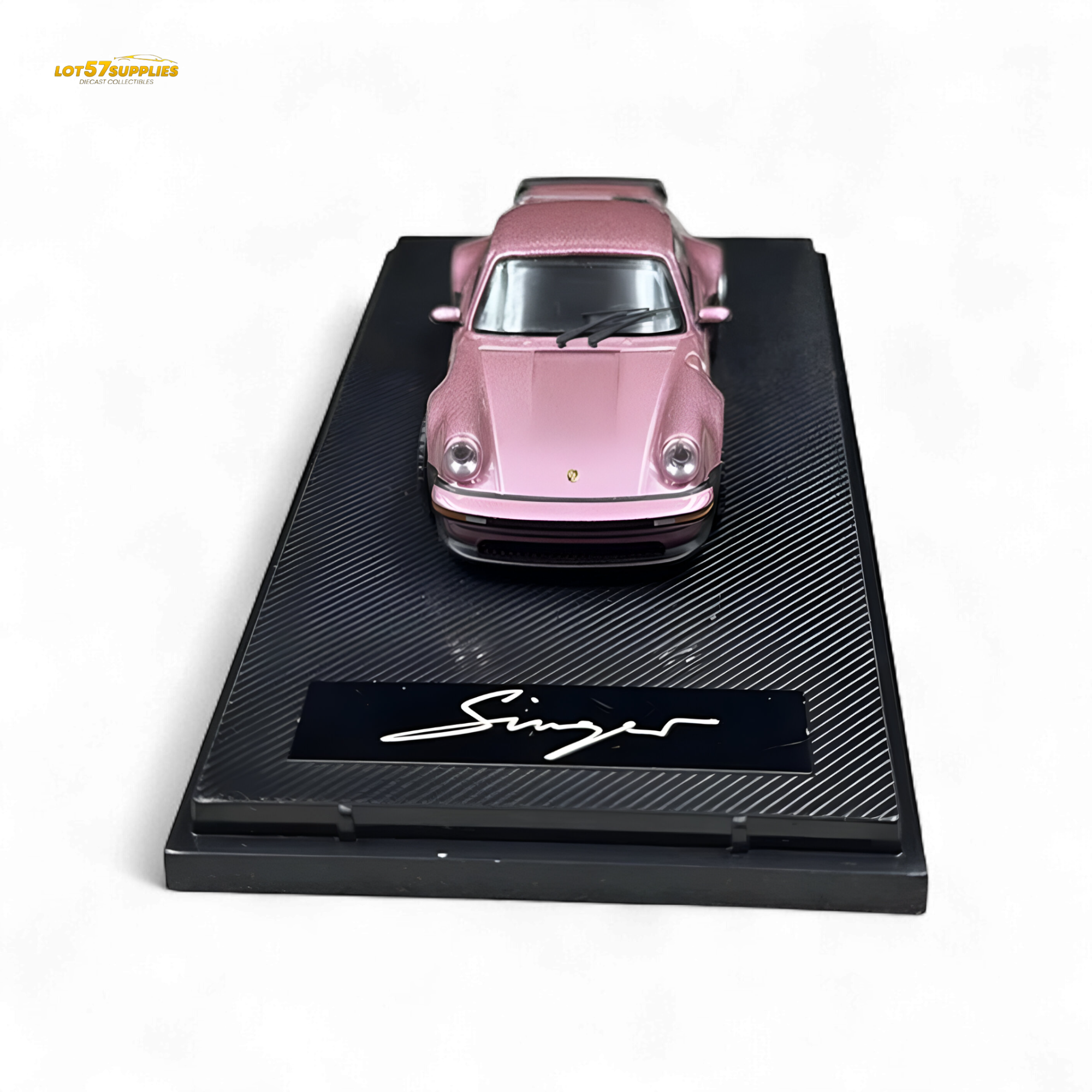 HobbyFans Porsche Singer 930 Turbo Study Ghost Player Custom Pink 1:64