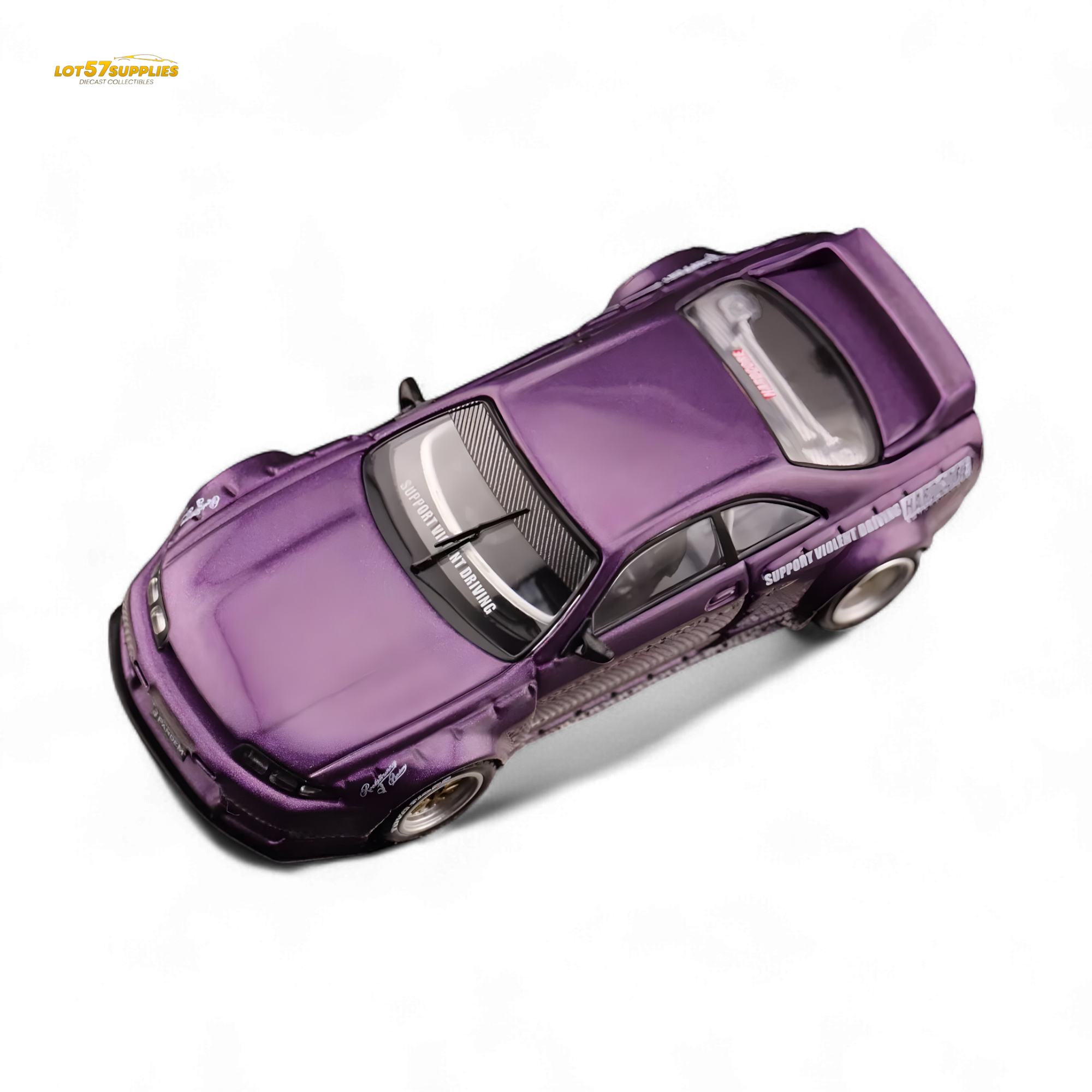 Inno64 NISSAN SKYLINE GT-R (R33) "PANDEM ROCKET BUNNY" Purple 1:64