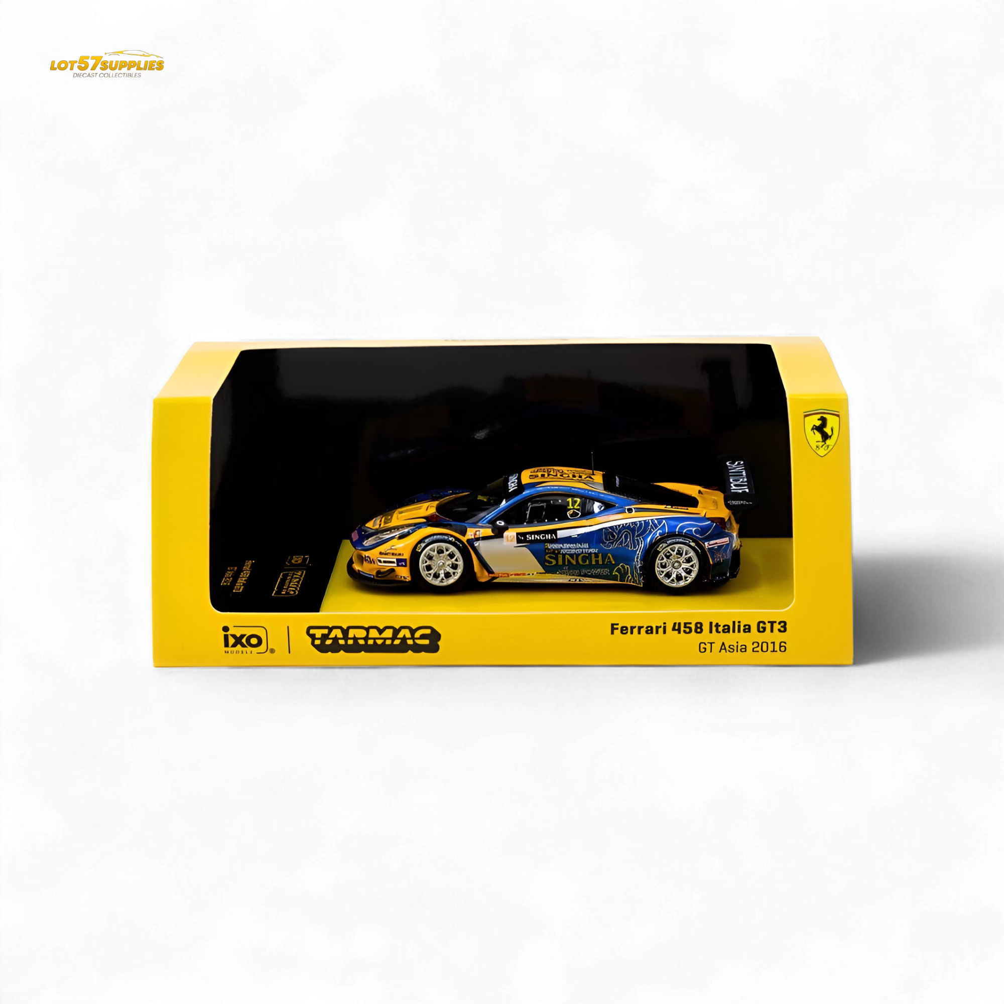Tarmac Works Ferrari 458 Italia GT3 GT Asia 2016 T64-074-16GTA12 1:64