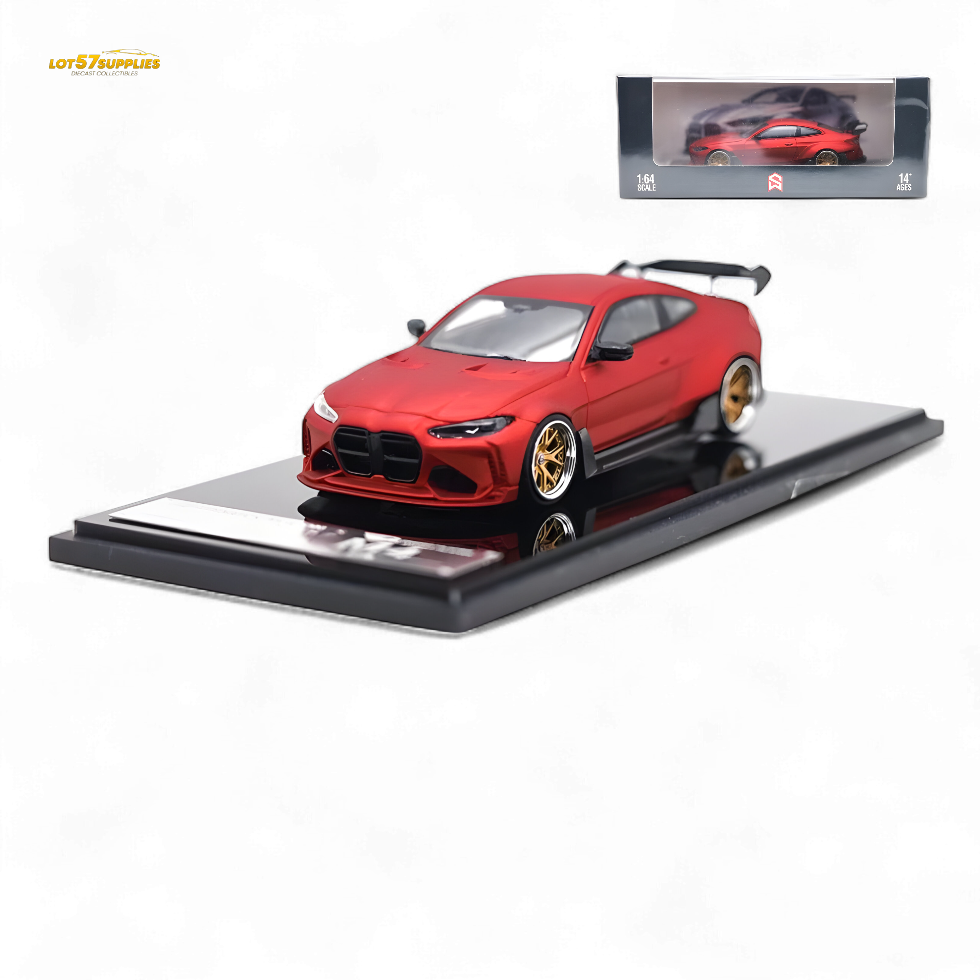 Street Weapon SW BMW G82 M4 Wide-Body - Red 1:64