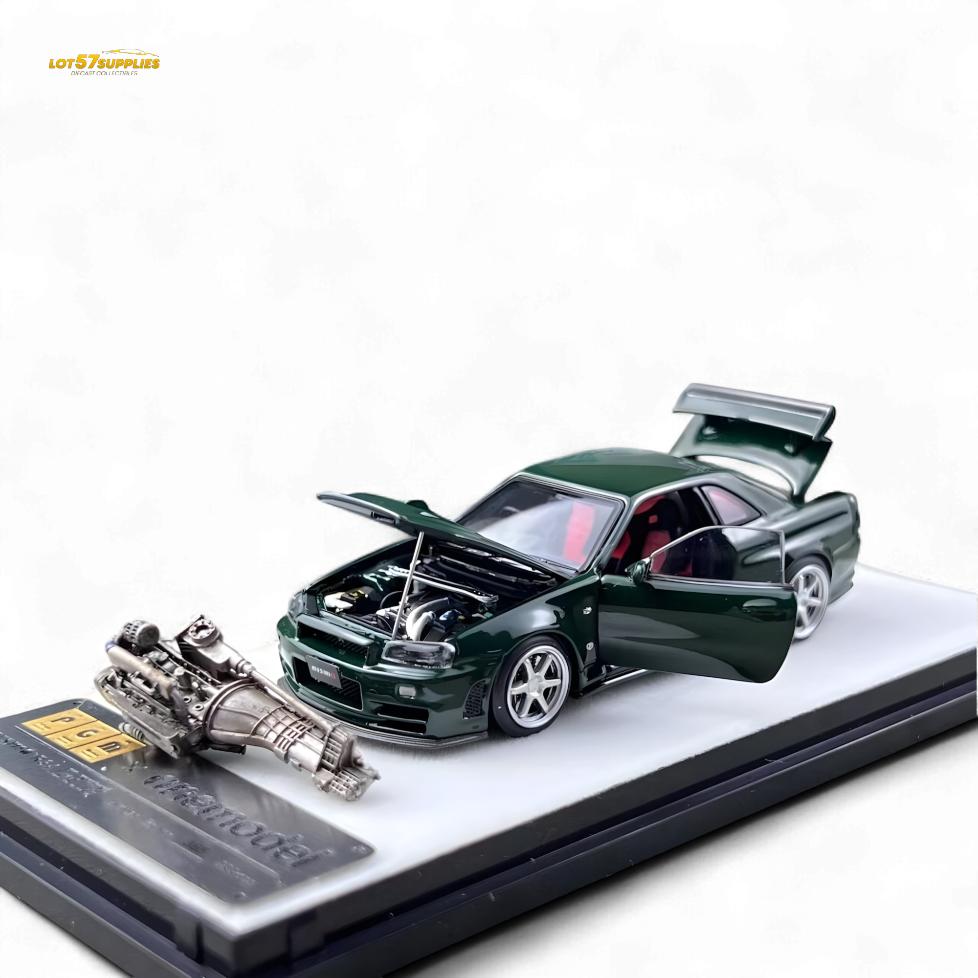 PGM Nissan GTR R34 Z-TUNE - British Green 1:64 Ordinary