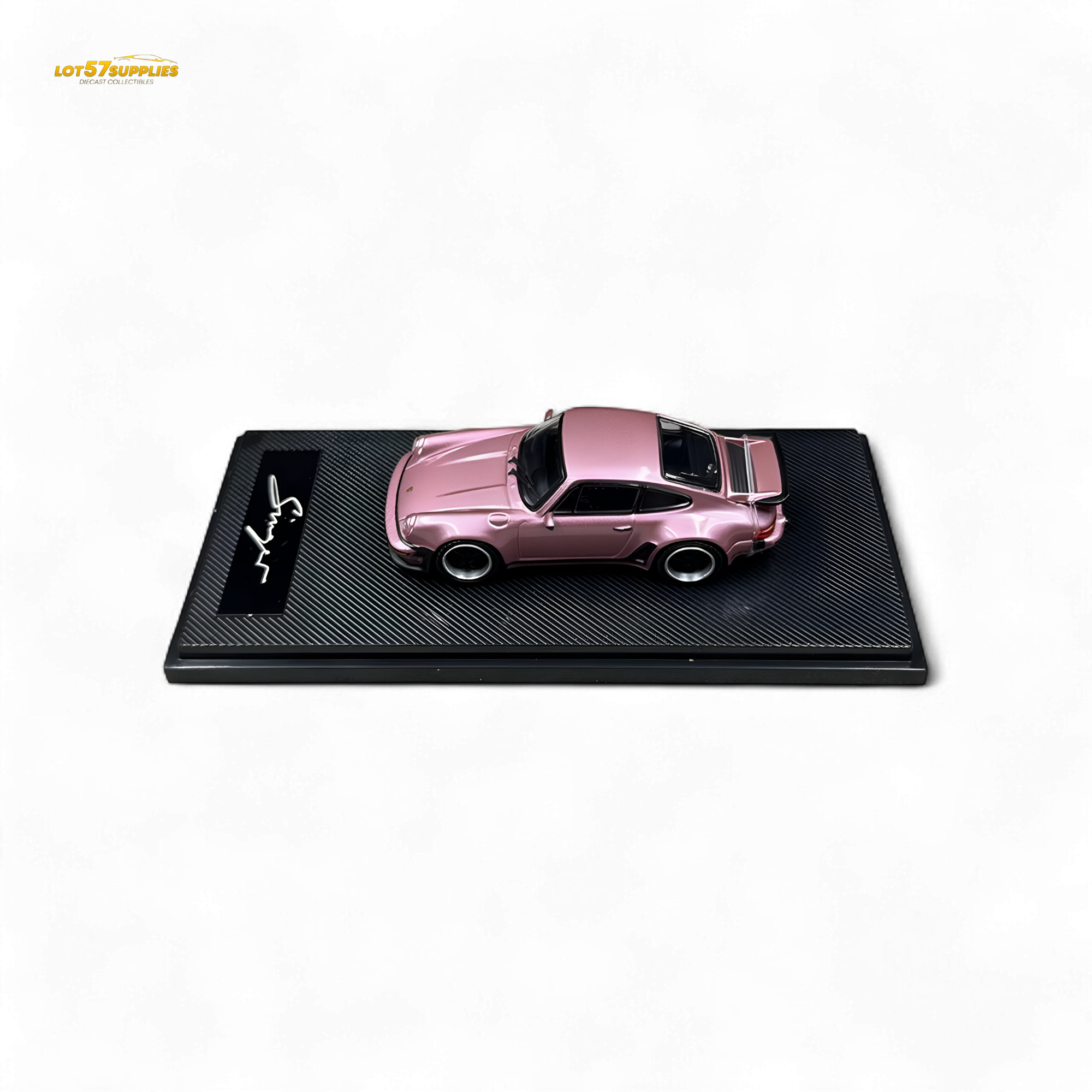 HobbyFans Porsche Singer 930 Turbo Study Ghost Player Custom Pink 1:64