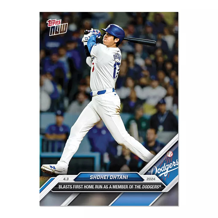 2024 Topps Now Shohei Ohtani #36 Dodgers 1st Homerun Baseball Card