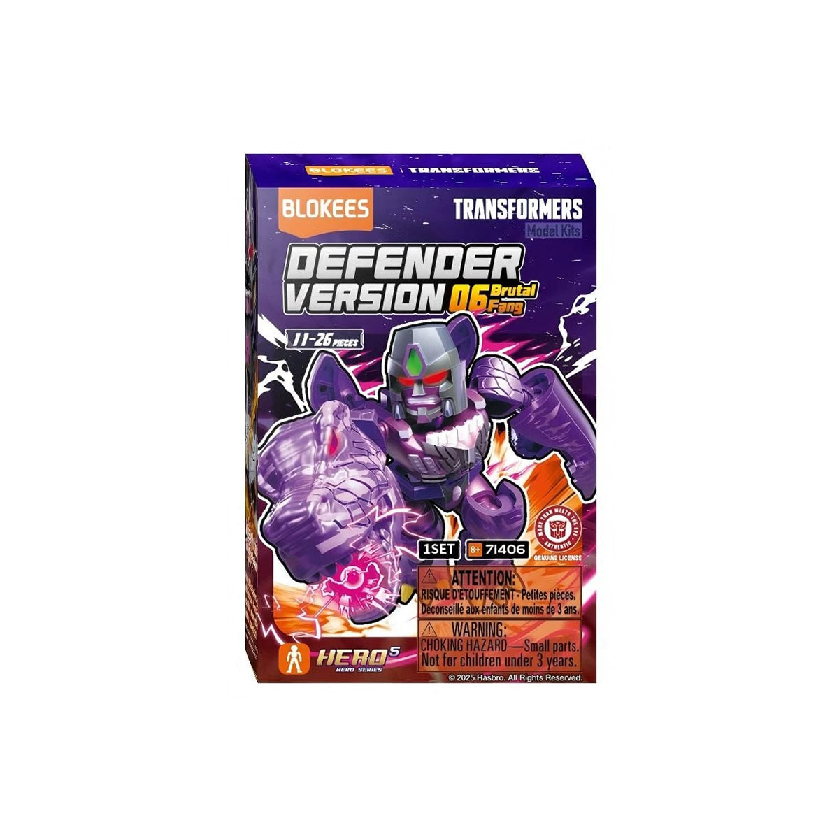 Blokees Transformers Defender Version 06 Brutal Fang [Single Blind Box]