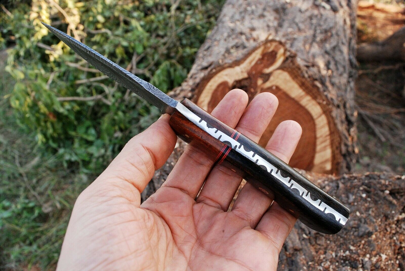 Custom Handmade Damascus Steel Hunting Knife