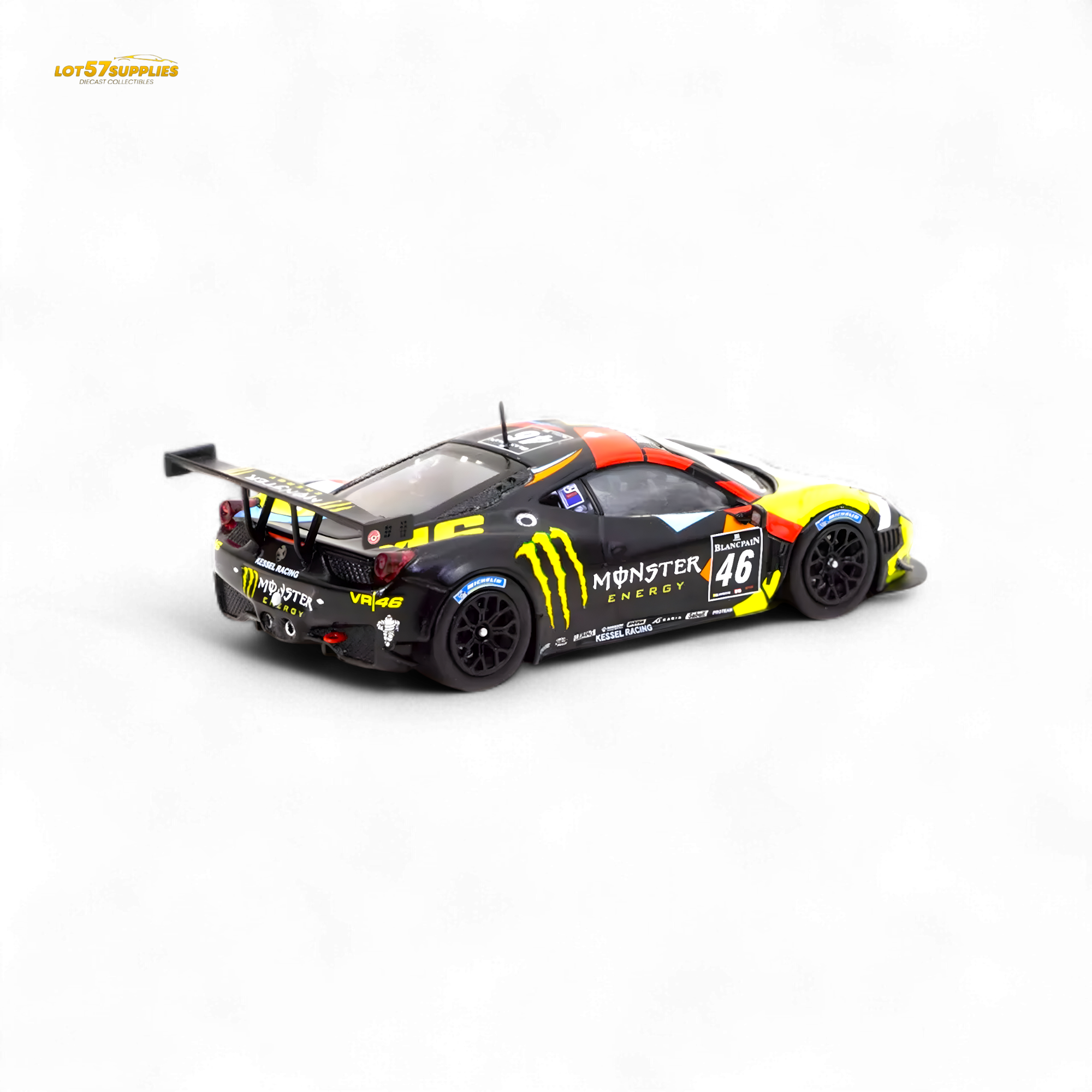 Tarmac Works Hobby64 Ferrari 458 Italia GT3 Blancpain Endurance 2012 V. Rossi 1:64 T64-073-12BGT46M