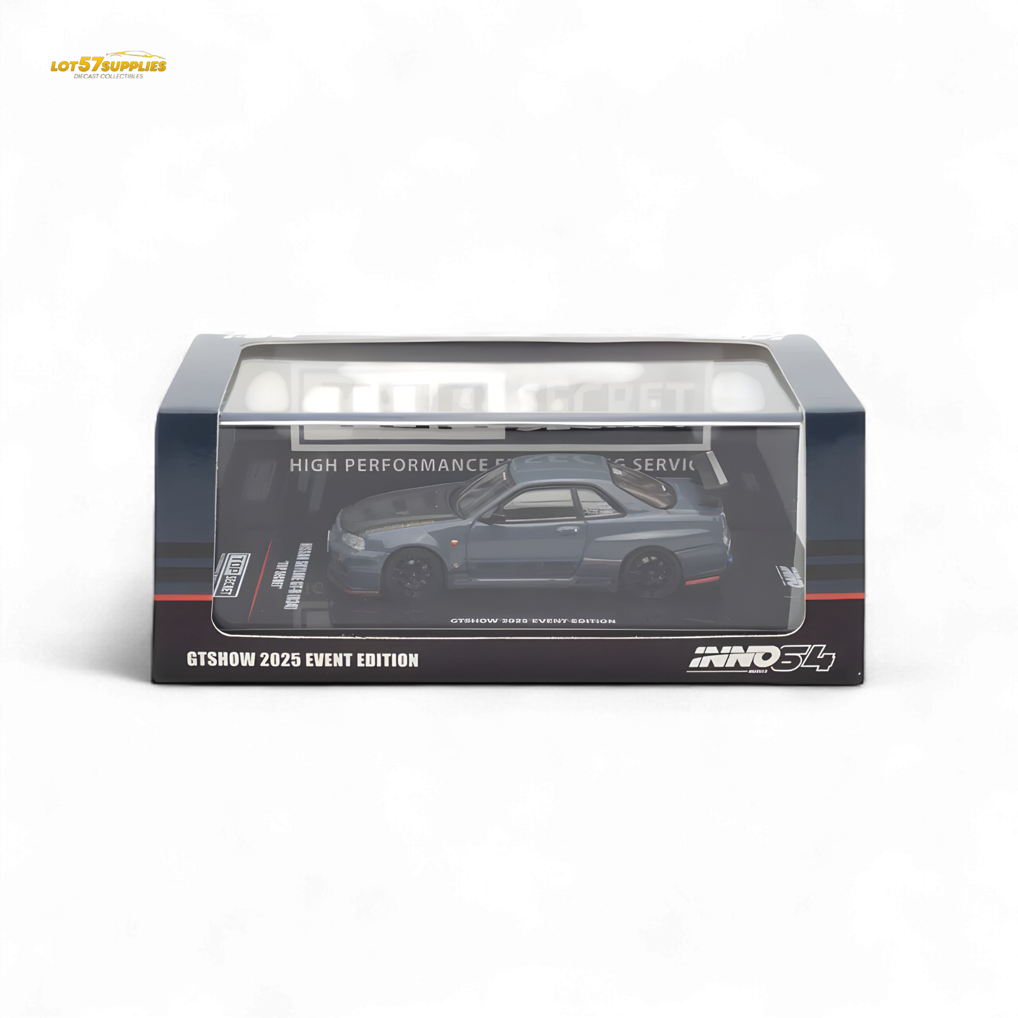 Inno64 Nissan Skyline GT-R R34 TOP SECRET GTSHOW 2025 EVENT EDITION 1:64
