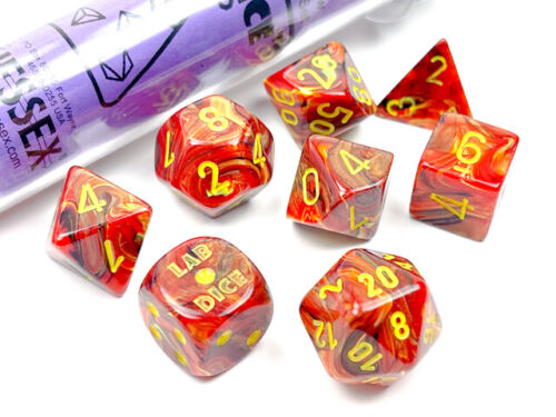 CHESSEX: POLYHEDRAL LAB DICE DICE SETS