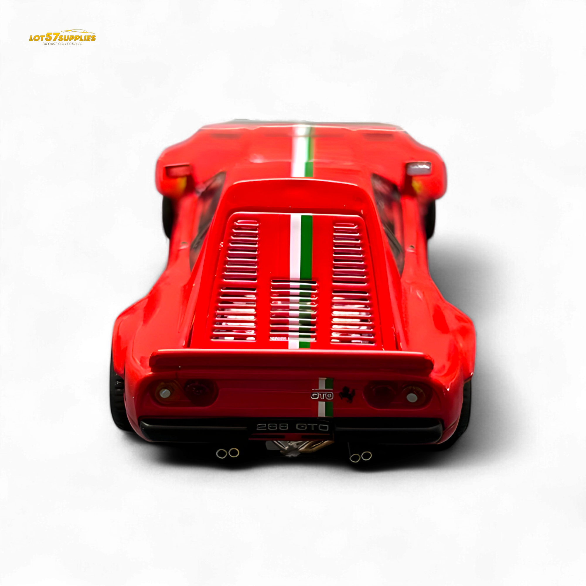Hone Model 64 288GTO Wide-Body - Latte Art Red 1:64