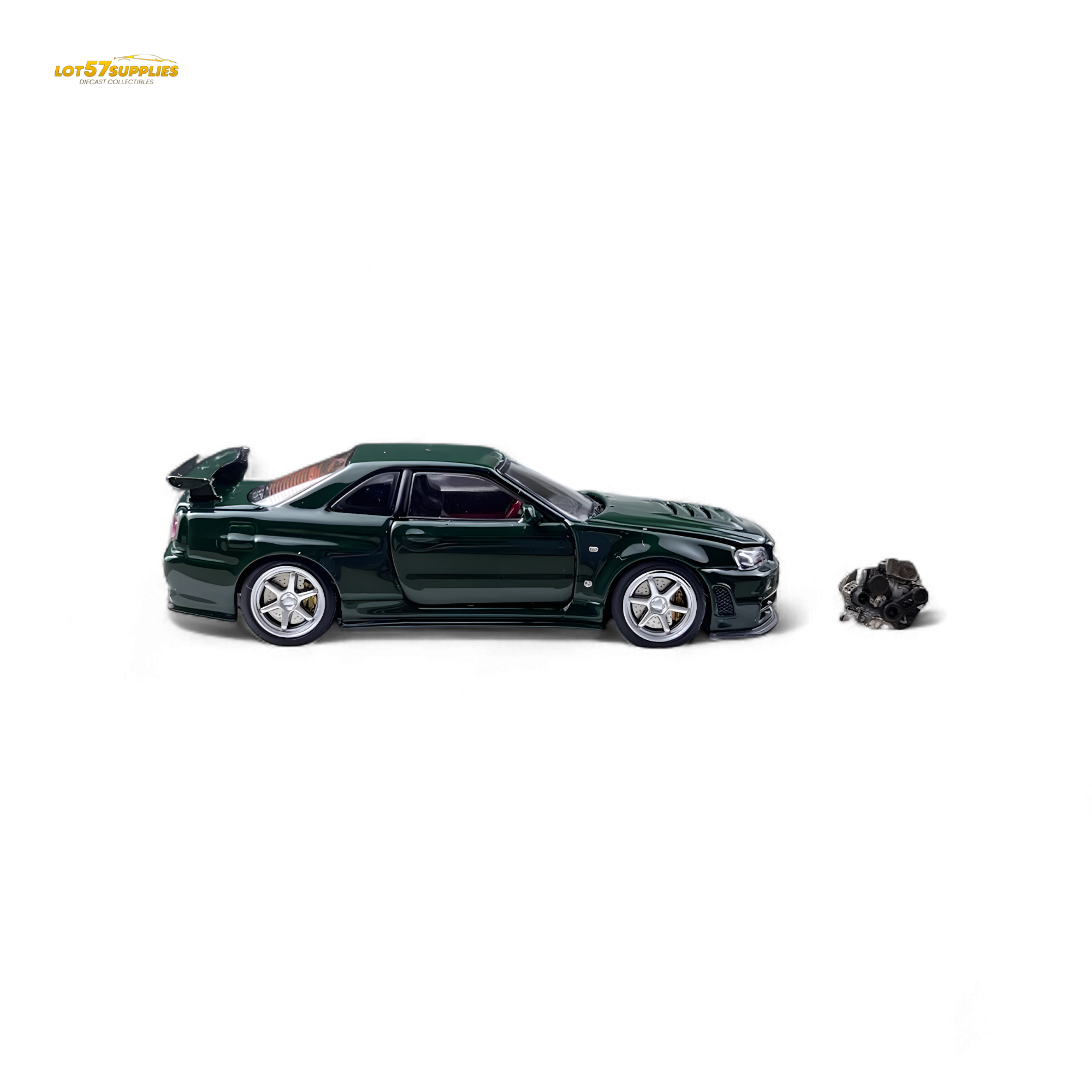 PGM Nissan GTR R34 Z-TUNE - British Green 1:64 Ordinary