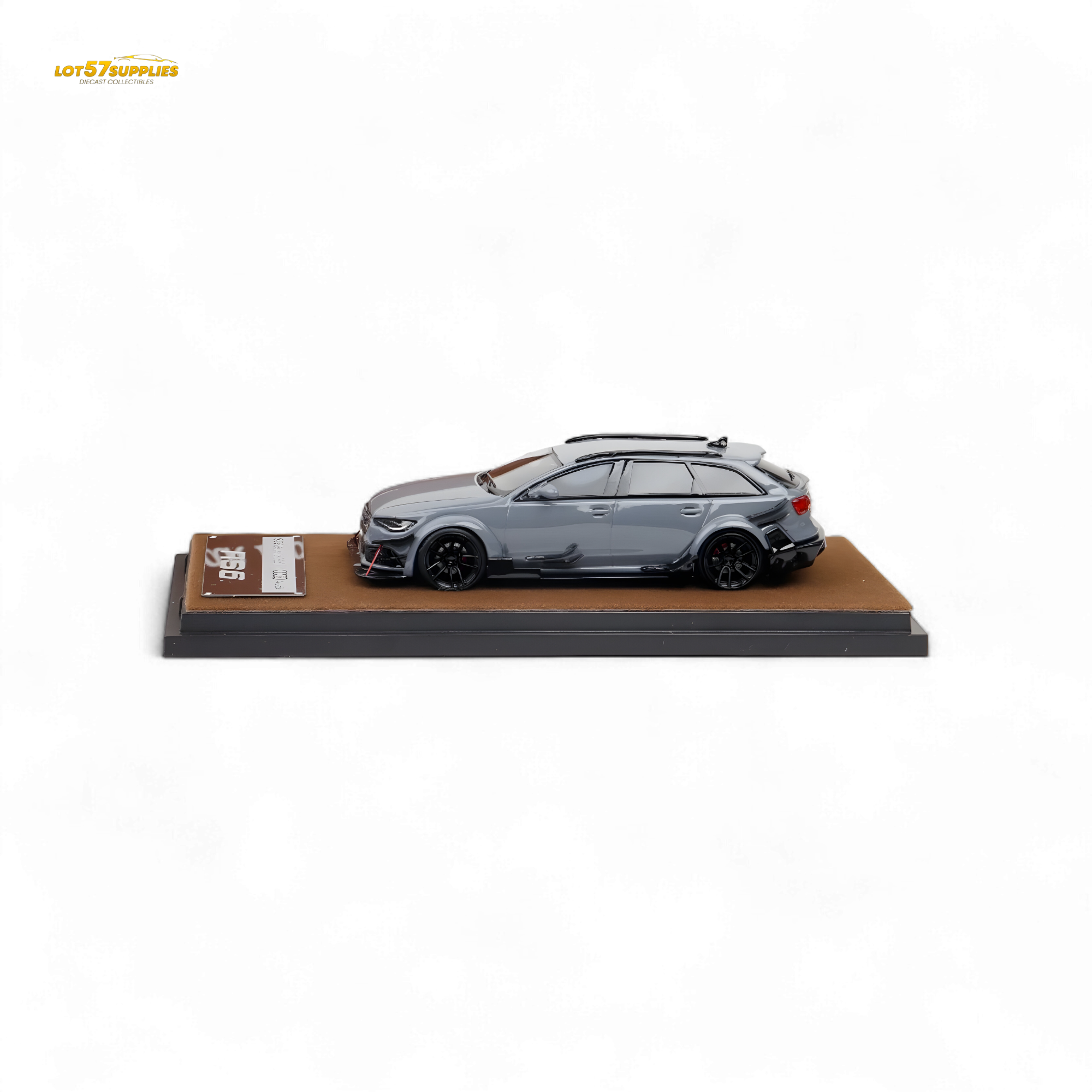Qidian Model Audi RS6 Avant (C7) Crock Station wagon DTM Wide-Body Modified - Cement Grey 1/64