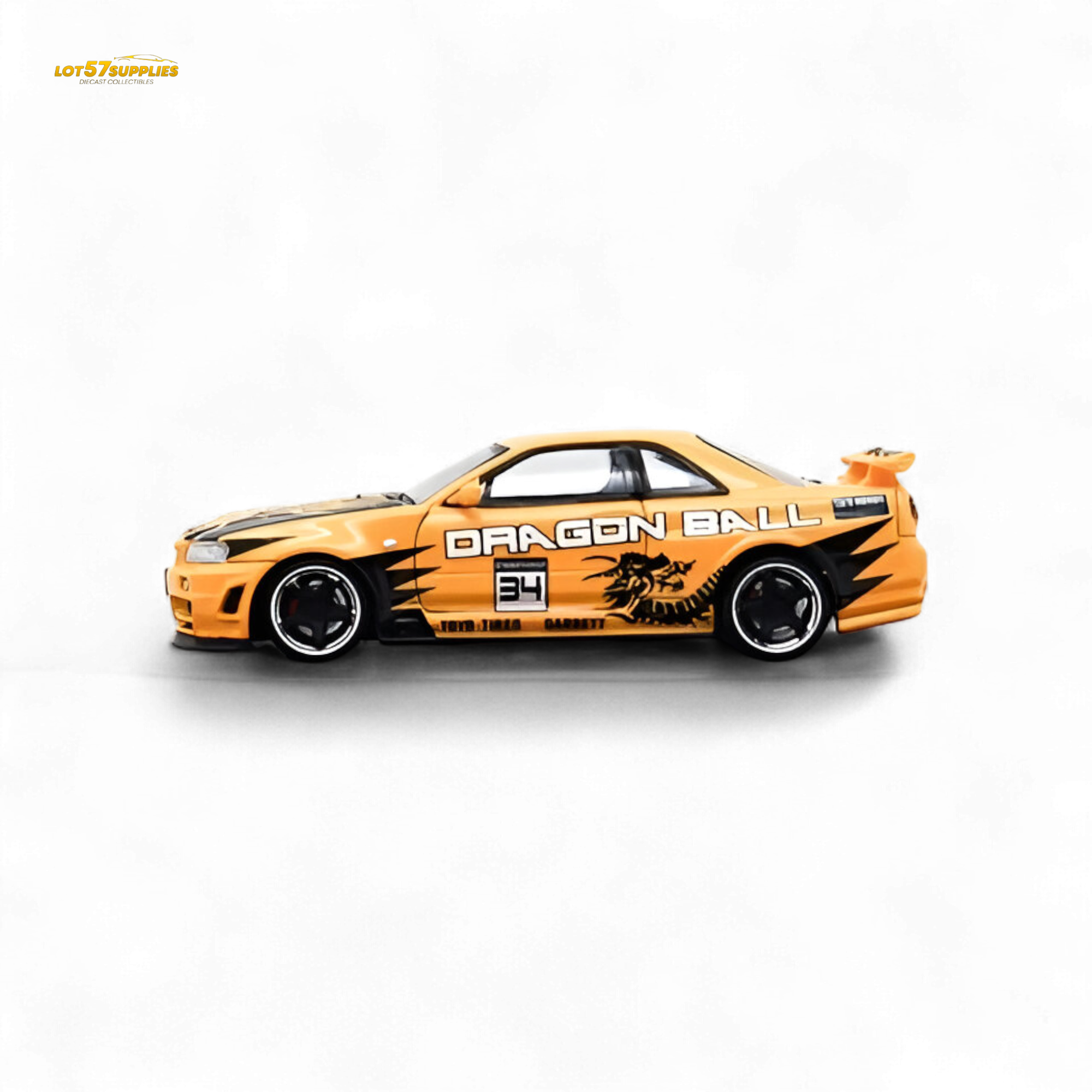Fast Speed Skyline R34 GT-R - Orange DRAGON Z 1:64