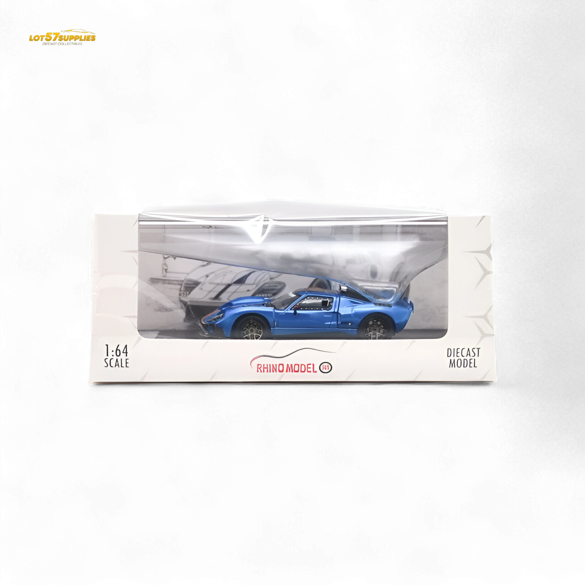Rhino Model Ford GT40 - Blue 1:64
