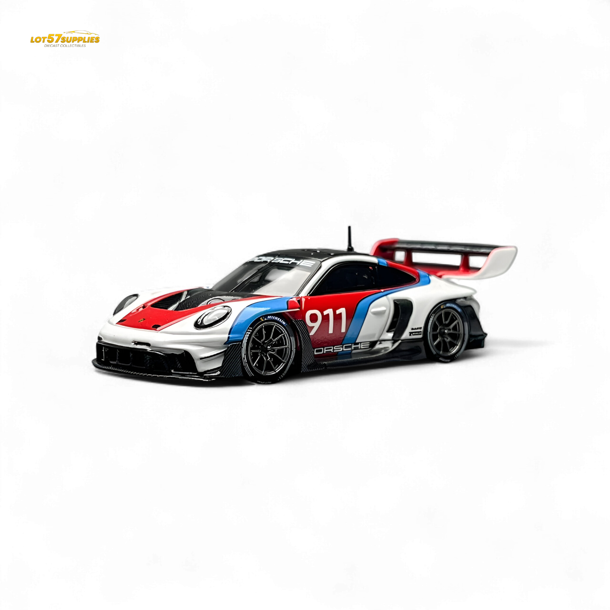 HKM Model Porsche 911 (992) GT3 R Rennsport White #911 1:64