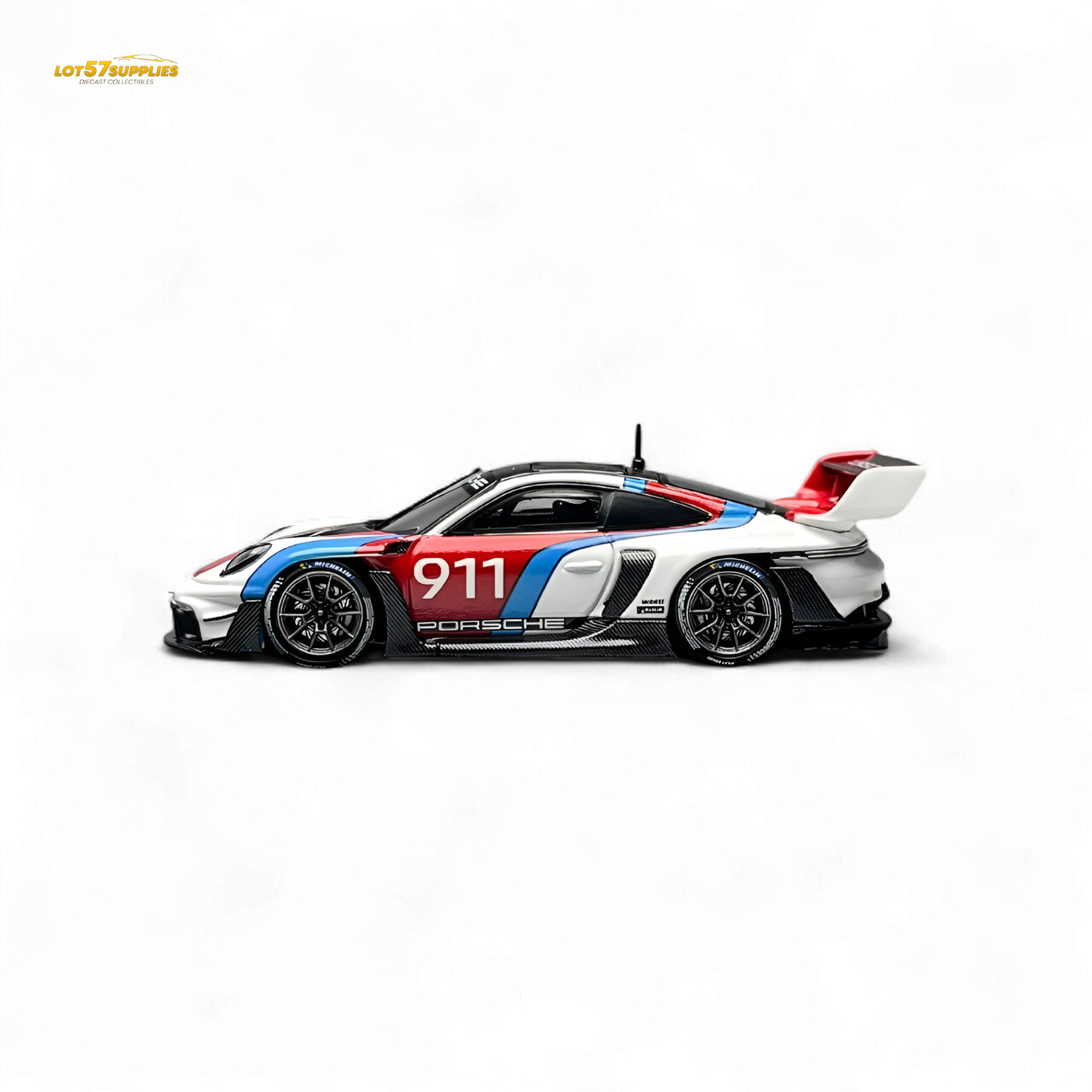 HKM Model Porsche 911 (992) GT3 R Rennsport White #911 1:64