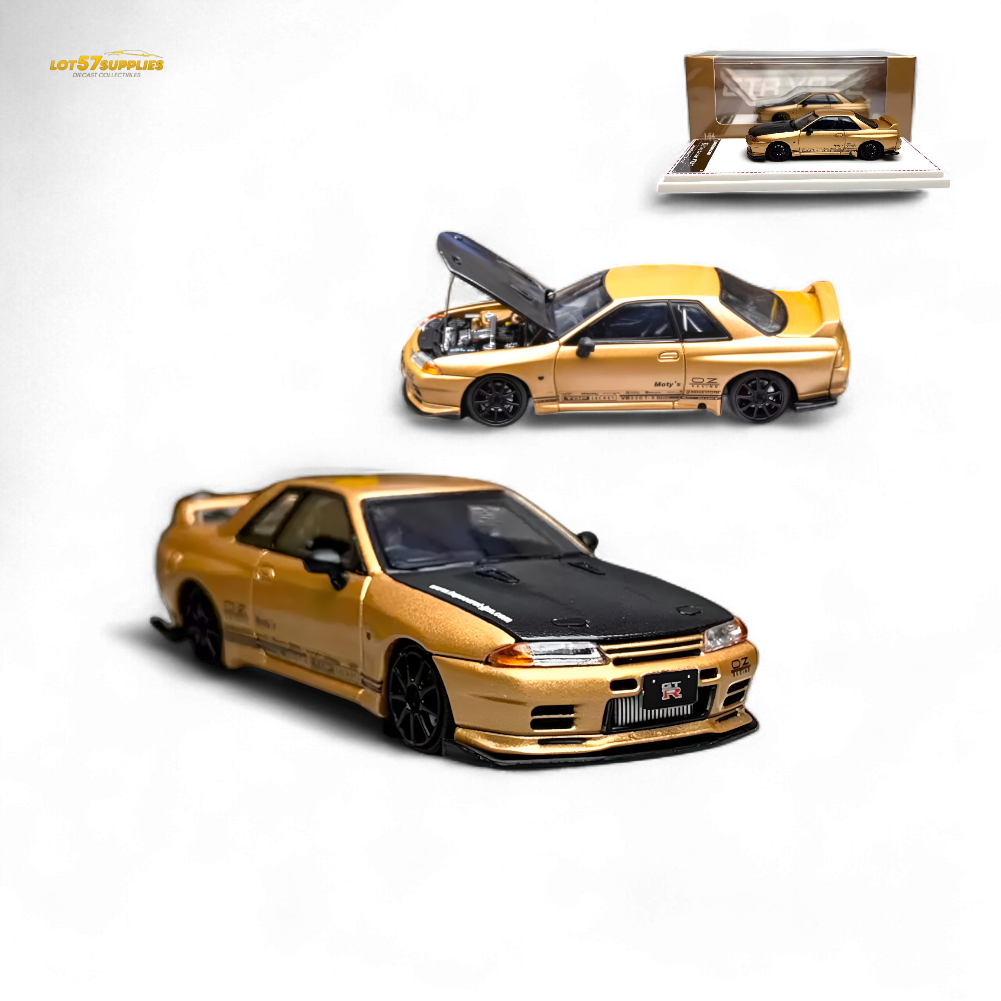 Focal Horizon Skyline GT-R R32 Top Secret Gold 1:64