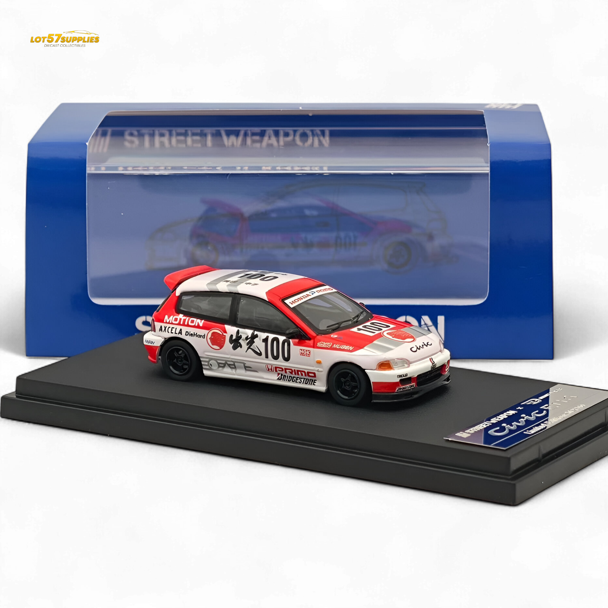 Street Weapon Honda Civic EG6 Idemitsu Street Edition 1:64
