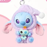 [In Stock] MINISO Stitch Eat Something Before Sleep Plush Keychain Blind Box