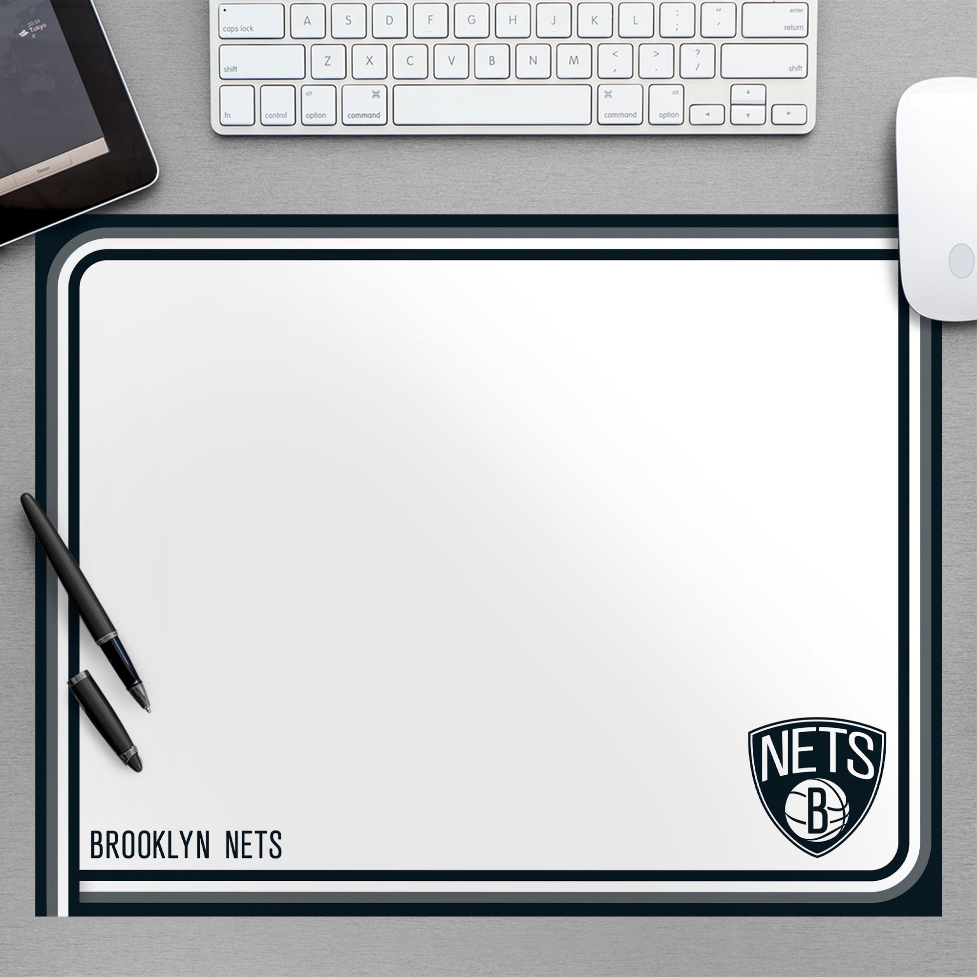 Brooklyn Nets - Dry Erase Whiteboard - Official NBA - Reusable Vinyl Wall Decal