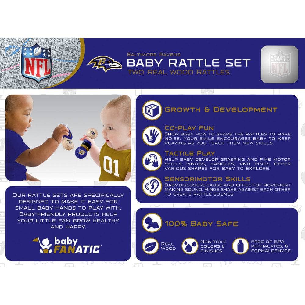 Baltimore Ravens - Baby Rattles 2-Pack