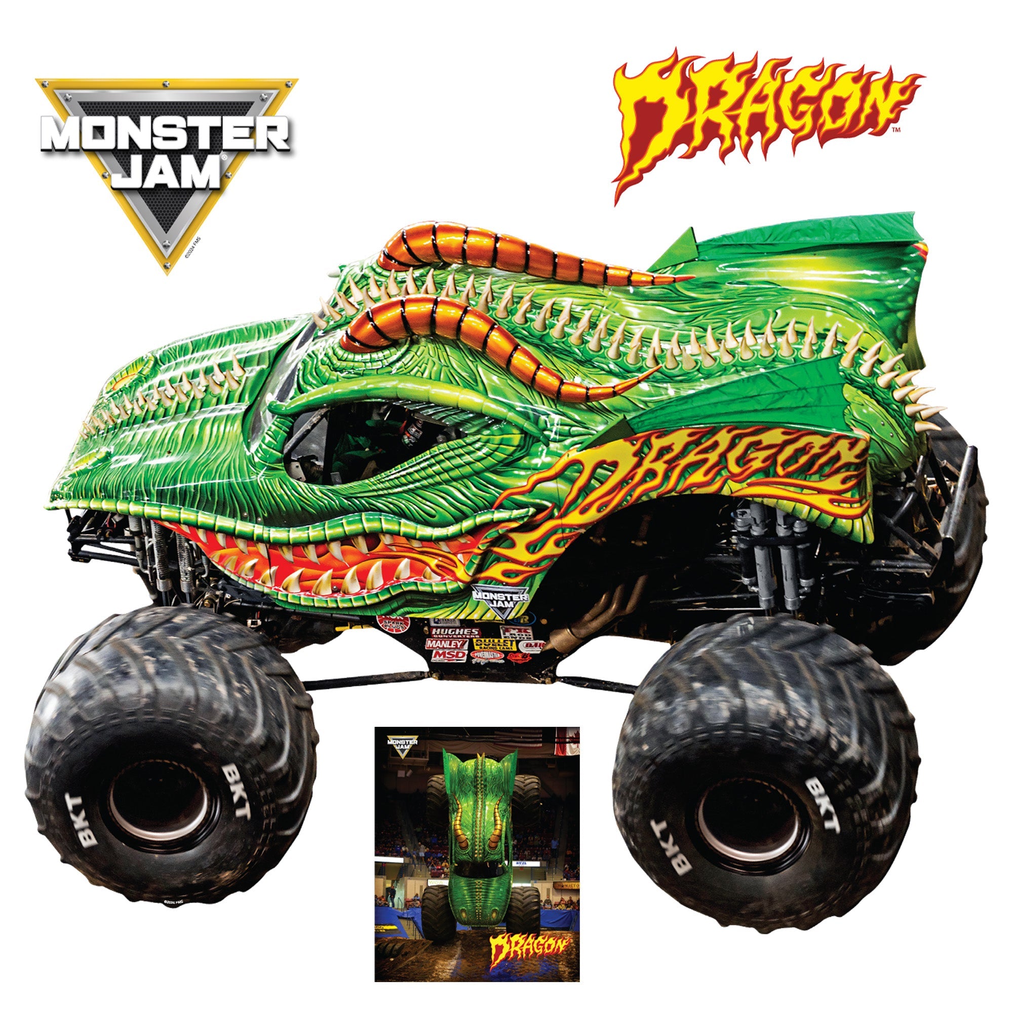 Dragon - Monster Jam - RealBig Collection - Official Monster Jam - Reusable Vinyl Wall Decals