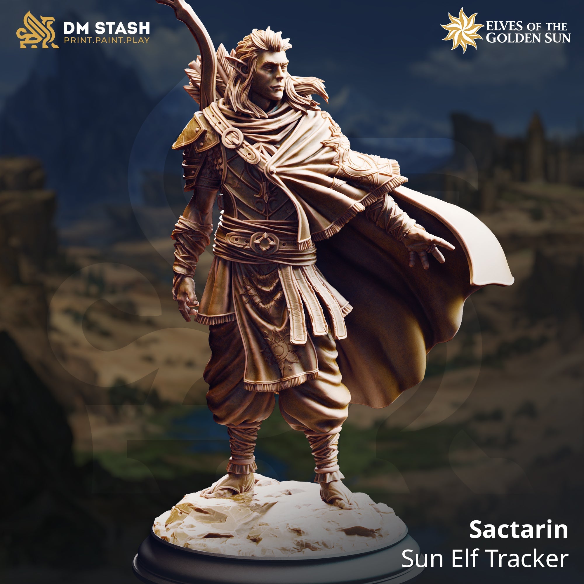Sactarin, Sun Elf Tracker (Male Sun Elf Ranger)