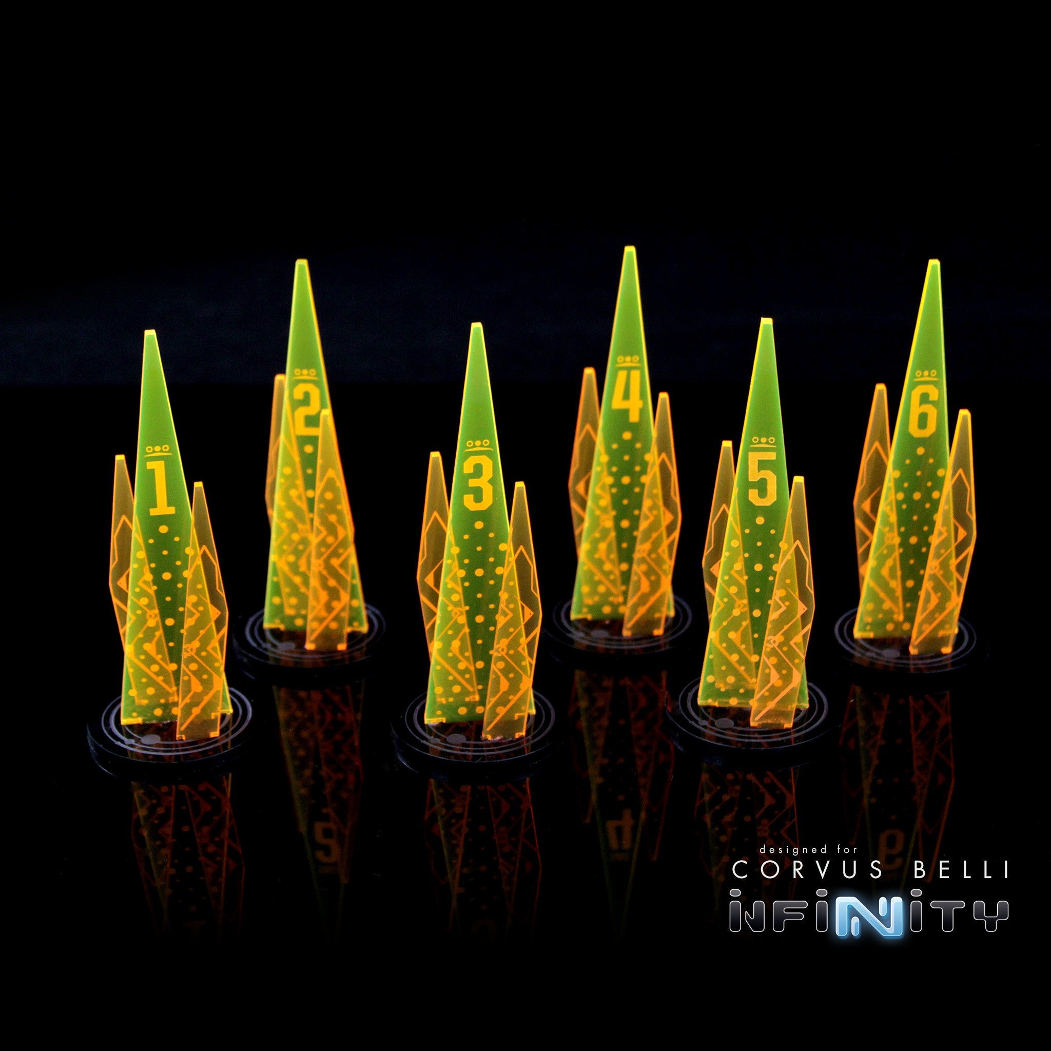 Acrylic Sci Fi Objectives 6 Pack