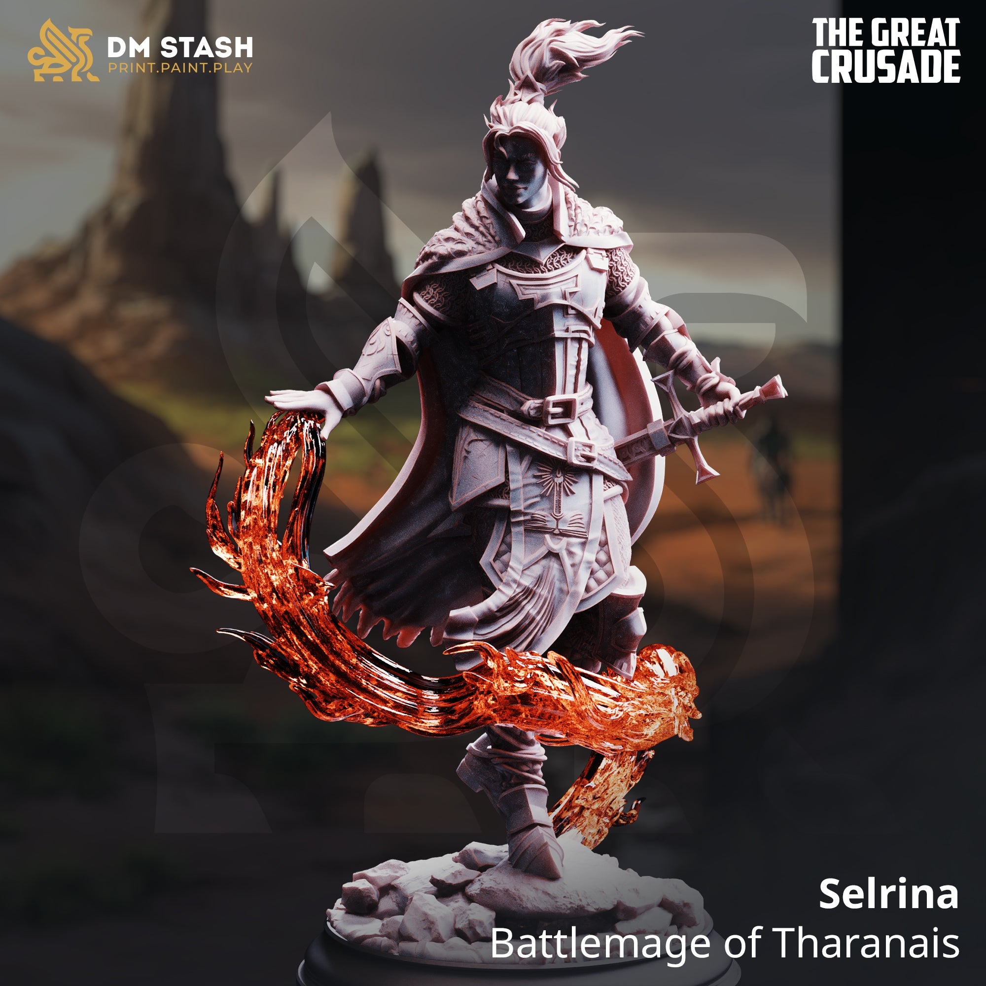 Selrina, Battlemage of Tharanais (Female Human Battlemage)