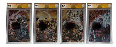 [TRIPLE SIGNED CGC YELLOW LABEL 4 PACK FOIL] X-Men 1991 #1 Facsimile Jim Lee | Claremont |  Williams Cover Var [Set #1]