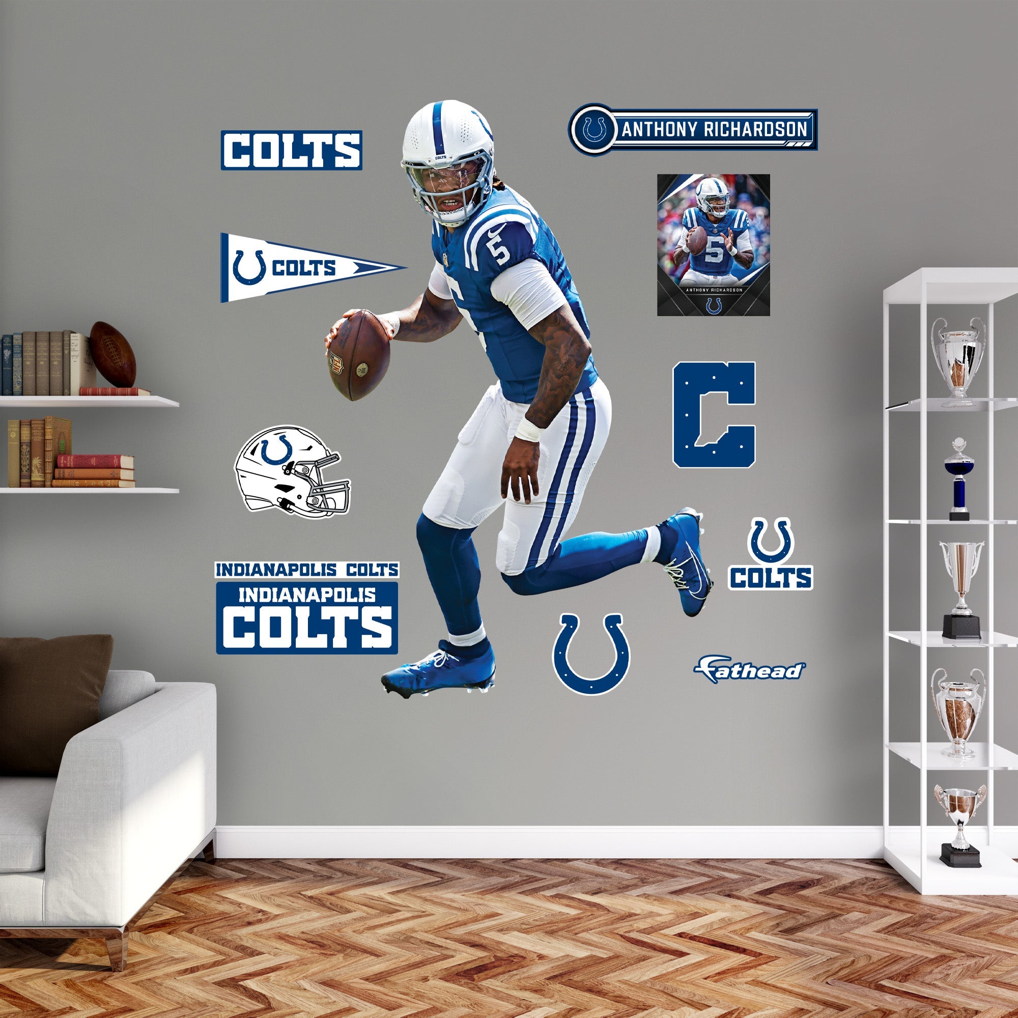 Anthony Richardson - RealBig Collection - Official NFL - Indianapolis Colts - Reusable Vinyl Wall Decals #1
