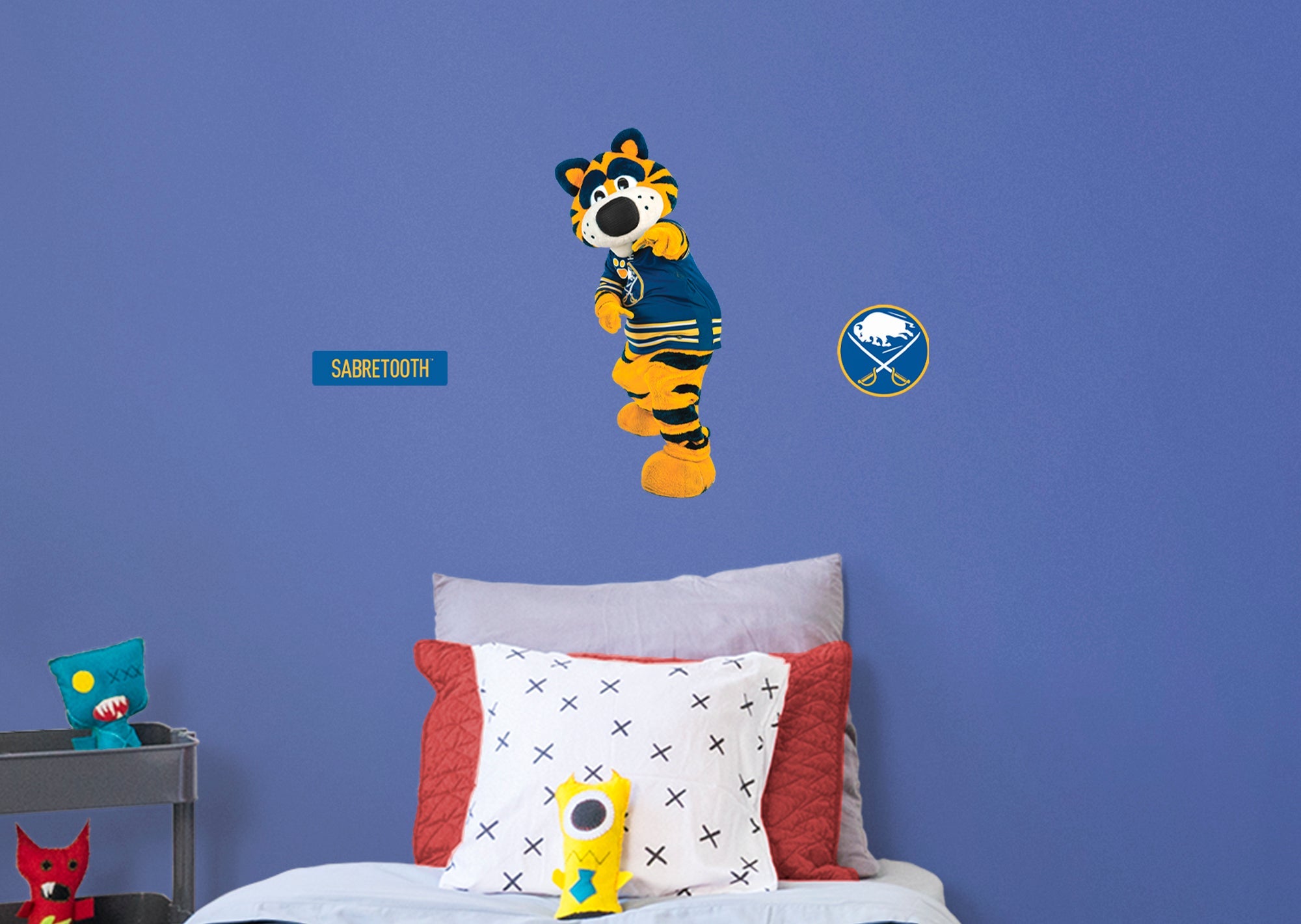 Sabretooth Mascot - RealBig Collection - Official NHL - Buffalo Sabres - Reusable Vinyl Wall Decals