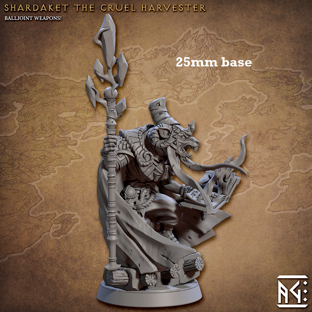 Shardaket, the Cruel Harvester (Male Ratkin Sorcerer)